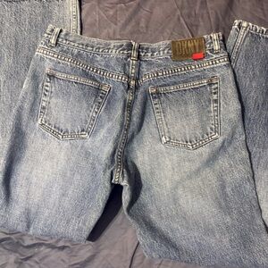 DKNY Jeans Classic Straight Leg Denim Size 6 Medium Wash Y2K Vintage